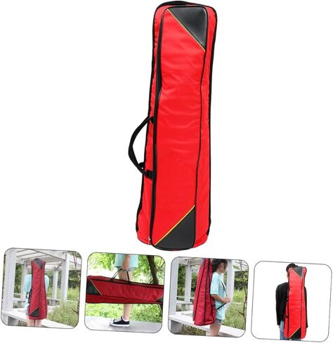 Yardwe Thick Waterproof Oxford Cloth Trombone Bag, Portable Tenor Trombone Storage Case Shoulder Strap, Red Instrument Protective Carrying Bag for Musicians in Saudi Arabia