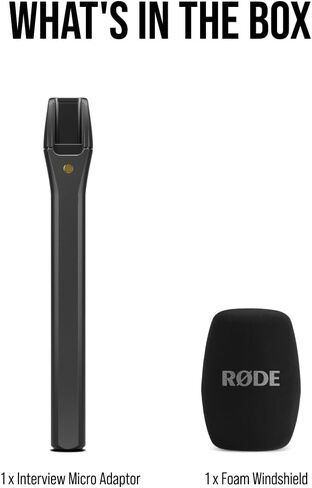 محول RØDE Interview Micro المحمول لـ Wireless Micro (أسود) in Saudi Arabia