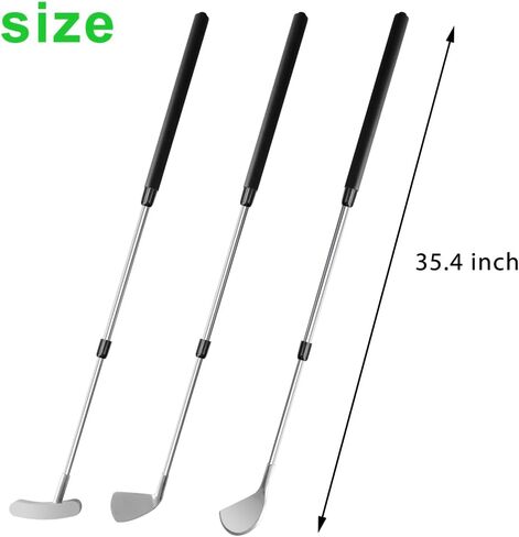 Junior Golf Clubs Set for Right Hand,3 Pcs Training Set with Wood Iron Putter,Telescopic Club The Adjustable Length Golf Club for Teens & Adults in Kuwait