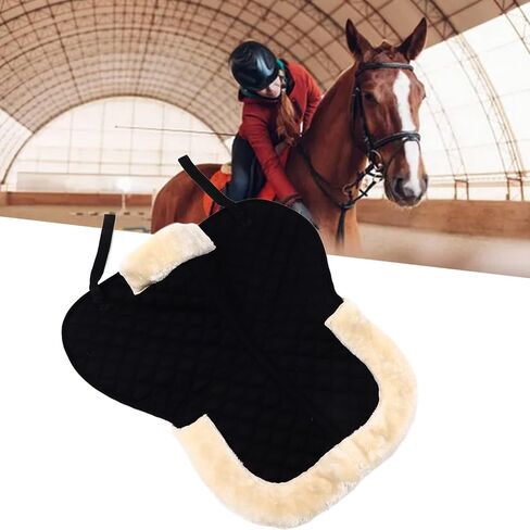 English Saddle Pads for Horses,Purpose Saddle Pad,Thickened Cotton Saddle Pad for Enhanced Shock Absorption and Balance – for English Equestrian Riding, Suitable for All Horses in Kuwait