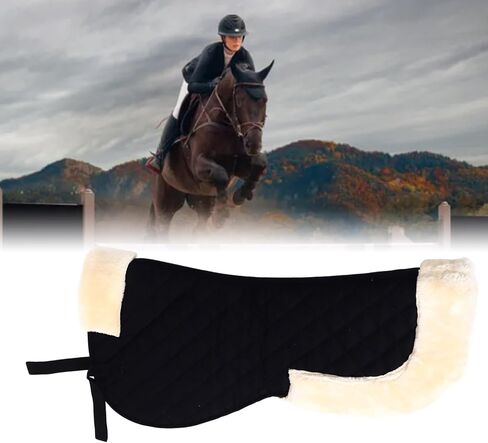 English Saddle Pads for Horses,Purpose Saddle Pad,Thickened Cotton Saddle Pad for Enhanced Shock Absorption and Balance – for English Equestrian Riding, Suitable for All Horses in Kuwait