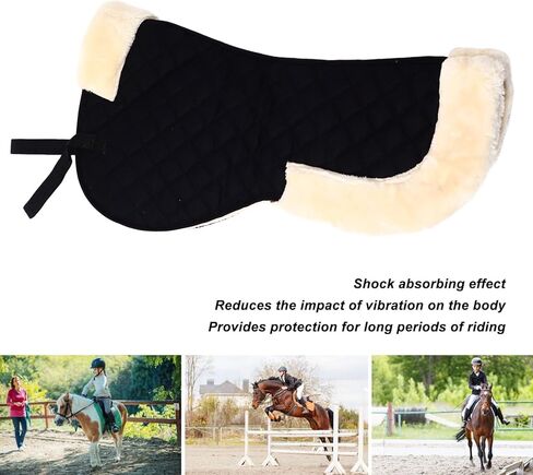 English Saddle Pads for Horses,Purpose Saddle Pad,Thickened Cotton Saddle Pad for Enhanced Shock Absorption and Balance – for English Equestrian Riding, Suitable for All Horses in Kuwait