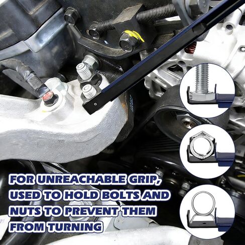 Tri-Pack Extension Clamp Wrench Extender Tool for Tight Spaces,Holds Nuts,Bolts,Hose Clamps, Adjustable Long Reach Tight Tool for Vise Grips,Pipe Vise Wrench(7.45''/10.5''/14.5'') in Kuwait