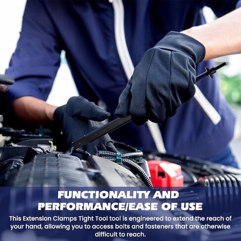 Tri-Pack Extension Clamp Wrench Extender Tool for Tight Spaces,Holds Nuts,Bolts,Hose Clamps, Adjustable Long Reach Tight Tool for Vise Grips,Pipe Vise Wrench(7.45''/10.5''/14.5'') in Kuwait