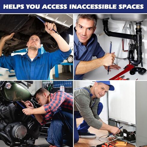 Tri-Pack Extension Clamp Wrench Extender Tool for Tight Spaces,Holds Nuts,Bolts,Hose Clamps, Adjustable Long Reach Tight Tool for Vise Grips,Pipe Vise Wrench(7.45''/10.5''/14.5'') in Kuwait