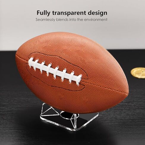 Acrylic Football Stand, Clear Ball Holder Display Stand for Volleyball, Basketball, Baseball, Soccer, Golf, Crystal Ball in Saudi Arabia