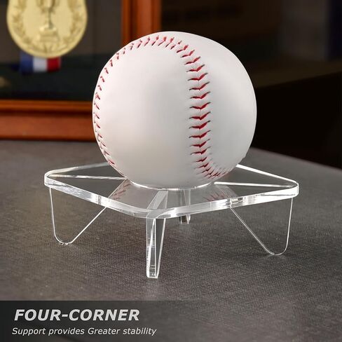Acrylic Football Stand, Clear Ball Holder Display Stand for Volleyball, Basketball, Baseball, Soccer, Golf, Crystal Ball in Saudi Arabia
