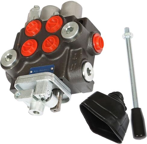 صمام هيدروليكي صمام التحكم الاتجاهي الهيدروليكي صمام مزدوج الفعل 2 بكرة 11 GPM 3600 PSI SAE منافذ للجرارات الصغيرة لوادر الجرارات مقسمات السجل in Saudi Arabia