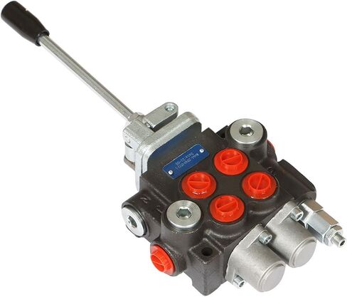 صمام هيدروليكي صمام التحكم الاتجاهي الهيدروليكي صمام مزدوج الفعل 2 بكرة 11 GPM 3600 PSI SAE منافذ للجرارات الصغيرة لوادر الجرارات مقسمات السجل in Saudi Arabia