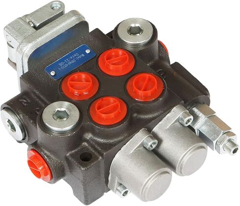 صمام هيدروليكي صمام التحكم الاتجاهي الهيدروليكي صمام مزدوج الفعل 2 بكرة 11 GPM 3600 PSI SAE منافذ للجرارات الصغيرة لوادر الجرارات مقسمات السجل in Saudi Arabia