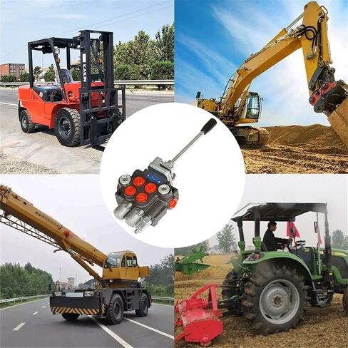 صمام هيدروليكي صمام التحكم الاتجاهي الهيدروليكي صمام مزدوج الفعل 2 بكرة 11 GPM 3600 PSI SAE منافذ للجرارات الصغيرة لوادر الجرارات مقسمات السجل in Saudi Arabia