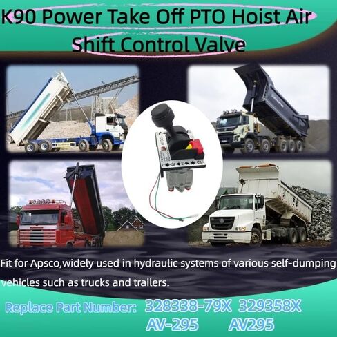 صمام التحكم في الرافعة PTO المزود بميزة الإطلاق، يحل محل AV-295 329358X للنظام الهيدروليكي لشاحنة قلابة، صمام تحويل الهواء ذو ​​4 تروس in Kuwait