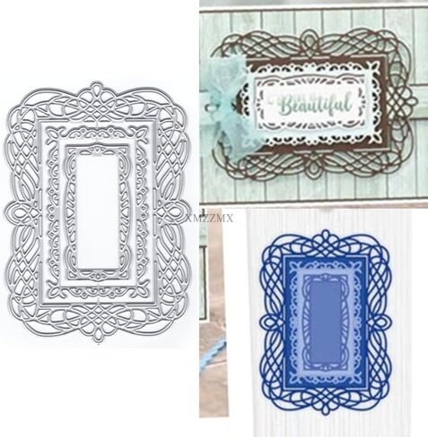 Polka Dot Background Board Metal Cutting Dies for Card Making, Paper Embossing Die Cuts Kit Templates Supplies, Photo Frame Album DIY Scrapbooking Stencils Sets in Kuwait
