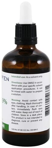 DMSO 99.9% Pharma Grade Ingredients | Lemon Grass Scent - Dimethyl sulfoxide Liquid | 3.4 Oz - 100 ml | High Purity | Third-Party Tested | Heiltropfen® in Kuwait