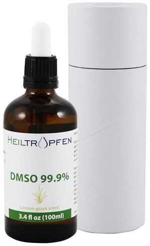 DMSO 99.9% Pharma Grade Ingredients | Lemon Grass Scent - Dimethyl sulfoxide Liquid | 3.4 Oz - 100 ml | High Purity | Third-Party Tested | Heiltropfen® in Kuwait