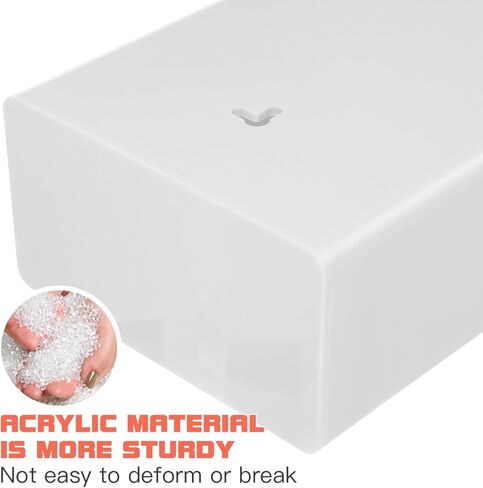 iplusmile موزع منظم صندوق القفازات الشفاف المثبت على الحائط للقفازات التي تستخدم لمرة واحدة وتخزين الأنسجة مقاس 9.44 × 5.51 × 2.95 بوصة حامل قفاز أكريليك للاستخدام المنزلي في المختبر in Kuwait