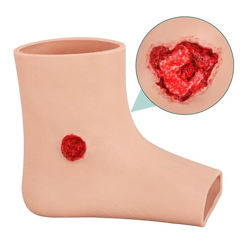 Ankle Bullet Wound Packing Trainer Sleeve, GSW Stop The Bleeding Training Simulator for Hemostasis Practice, Realistic First Aid & Emergency Response Demonstration in Saudi Arabia