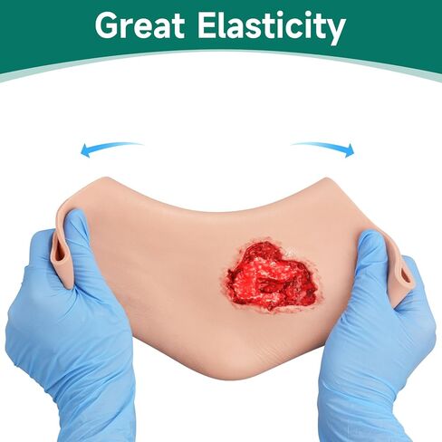 Ankle Bullet Wound Packing Trainer Sleeve, GSW Stop The Bleeding Training Simulator for Hemostasis Practice, Realistic First Aid & Emergency Response Demonstration in Saudi Arabia