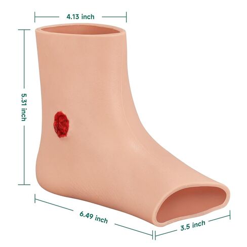 Ankle Bullet Wound Packing Trainer Sleeve, GSW Stop The Bleeding Training Simulator for Hemostasis Practice, Realistic First Aid & Emergency Response Demonstration in Saudi Arabia