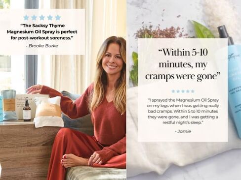 حزمة النوم والاسترخاء - وسادة العين من الكتان + رذاذ زيت المغنيسيوم - مجموعة العناية الذاتية المهدئة للروتين الليلي، ودعم الإجهاد والاسترخاء التام للجسم in Kuwait