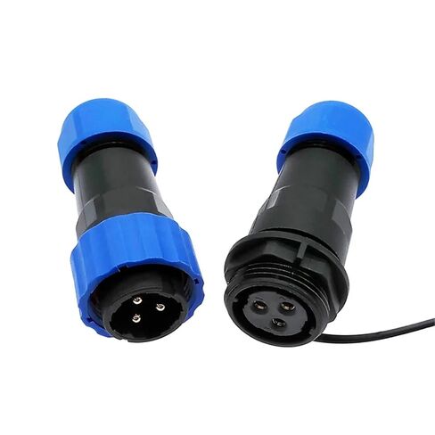 SP20 Straight Connector 2/3/4/5/6/7/8/9/10/12/14Pin IP68 Industrial Cable 1Pcs(4 pin) in Saudi Arabia