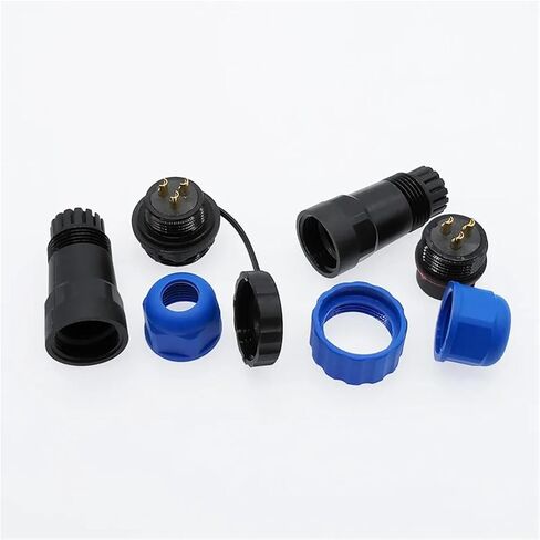 SP20 Straight Connector 2/3/4/5/6/7/8/9/10/12/14Pin IP68 Industrial Cable 1Pcs(4 pin) in Saudi Arabia