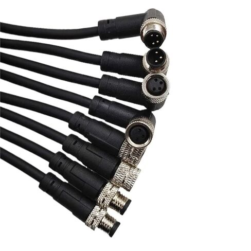 2 متر M8 الاستشعار موصل الذكور والإناث 3Pin 4Pin 2m PVC خط رمز 1 قطعة (4P زاوية الذكور) in Saudi Arabia