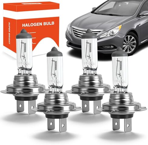 OQSNCV FIT لـ Hyundai Sonata 2011 2012 2013 2014 مصابيح المصابيح الأمامية Halogen ، H7 High Beam + H7 Low Beam + H8/H9/H11 FOG Pluctip Plubs Kit ، Pack of 6 in Saudi Arabia