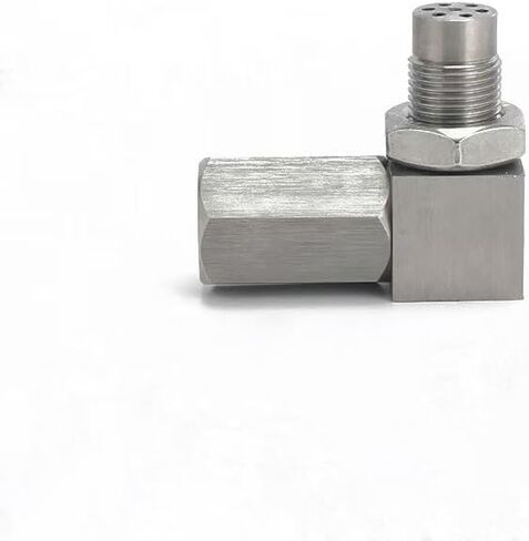 الفولاذ المقاوم للصدأ M18x1.5 موضوع 90 درجة زاوية محول المناسب، تركيب أنبوب ملحومة in Kuwait