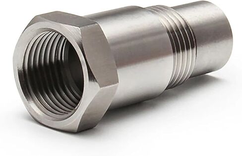 2 M18x1.5 Industrial-grade Hardware Connector Extensions; Stainless Steel Adapter Filter Connectors, Threaded Sensor Adapters in Kuwait