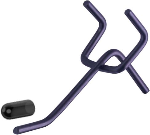 KINOMI 37 Pieces 2 Inch Black Pegboard Hooks Heavy Duty Pegs Pegboard Accessories for 1/4 in and 1/8 in Peg Boards in Garages, Tool Sheds, Basements etc in Kuwait