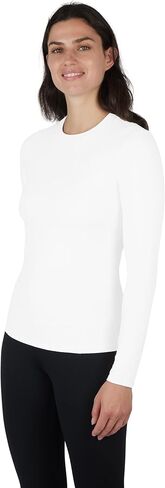 90 Degree by Reflex Womens Long Sleeve Top Contour Sculpt Fitted Crew Workout Shirt in Saudi Arabia