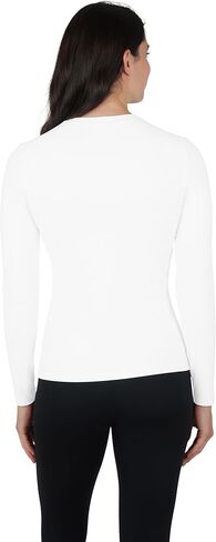 90 Degree by Reflex Womens Long Sleeve Top Contour Sculpt Fitted Crew Workout Shirt in Saudi Arabia