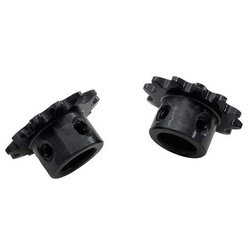 2PCS #25 Roller Chain Sprocket Type B 12mm Bore 12 Tooth, Hardened Antirust 1045 Steel Drive Sprockets 25B12-12mm in Saudi Arabia