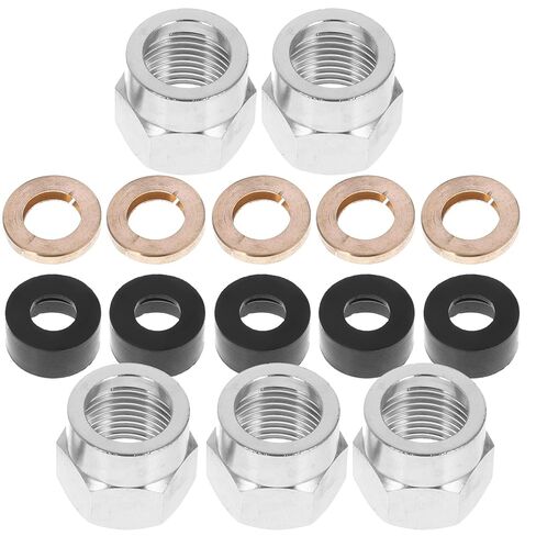 5pcs Flare Nut Tube Fittings Gas Connector Coupling with Spring and Washers Thickened Design for Reliable Gas Supply in Saudi Arabia