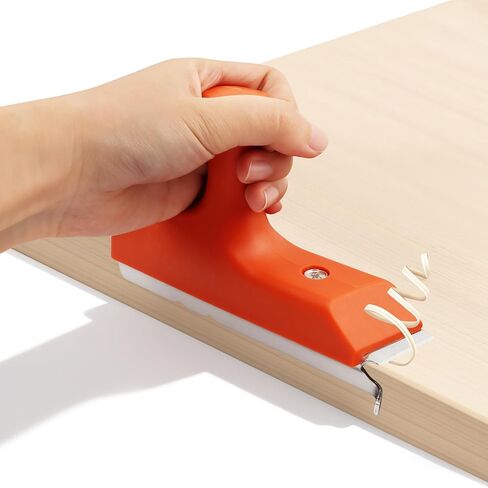 Edge Banding Trimmer with Sharp Stainless Steel Blades and Ergonomic Grip for Veneer, PVC, and ABS on Straight, Curved, and Chamfered Edges, Woodworking Trimmer For Deburring(Red) in Kuwait