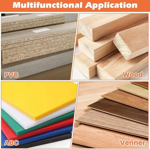 Edge Banding Trimmer with Sharp Stainless Steel Blades and Ergonomic Grip for Veneer, PVC, and ABS on Straight, Curved, and Chamfered Edges, Woodworking Trimmer For Deburring(Red) in Kuwait