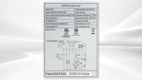 Commercial Refrigerator Open Air Merchandiser Slope 40" Wide Grab And Go Display Cooler CF380 in Kuwait