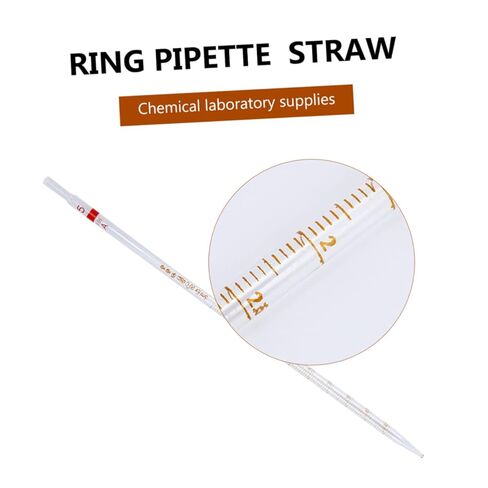 OUNONA 4pcs Graduated Glass Ring Pipette for Precise Fluid Transfer Experiments Essential Measuring Tools for Chemistry and Laboratory Use in Saudi Arabia