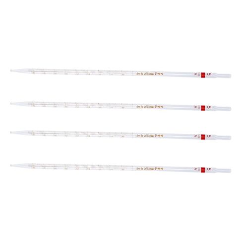 4pcs Long Pipettes Glass Ring Pipettes for Lab Safe Borosilicate Material Precise Measuring Easy to Use in Saudi Arabia