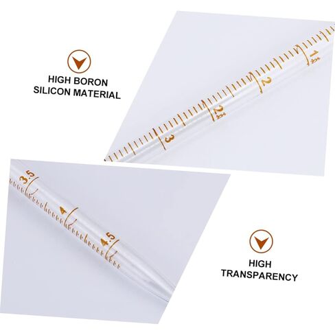 4pcs Long Pipettes Glass Ring Pipettes for Lab Safe Borosilicate Material Precise Measuring Easy to Use in Saudi Arabia