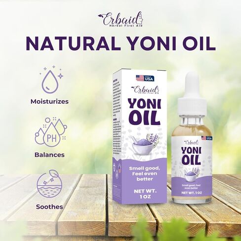 زيت يوني - زيت أنثوي طبيعي للنساء، التحكم في الرائحة، البقع الداكنة، الشعر الناشئ وتفتيح البشرة - درجة حموضة متوازنة، مرطب، مصل عشبي بالزيوت العطرية - العناية المهبلية الحميمة، صنع في الولايات المتحدة الأمريكية in Kuwait