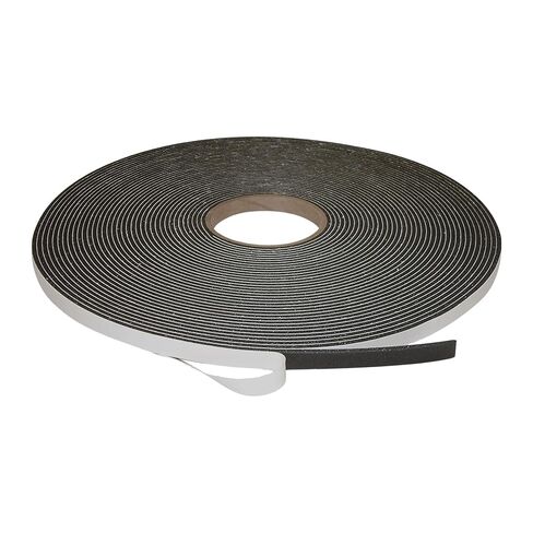 J.V. شريط إسفنجي PVC منخفض الكثافة من JVCC، أحادي الجانب، خلية مغلقة، (SCF-01)، 1/2 بوصة × 75 قدم × 1/8 بوصة سميك (أسود) in Saudi Arabia