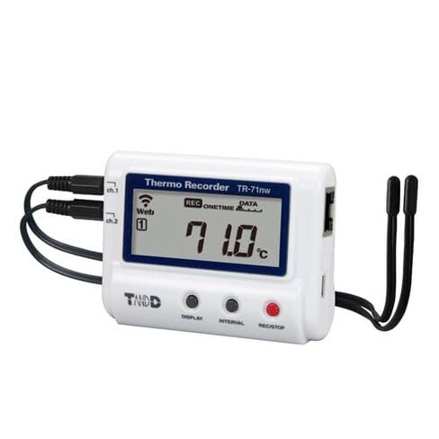 TandD TR-71NW Wired-LAN Ethernet Temperature Data Logger w/ 2 External Sensors (Included) in Kuwait