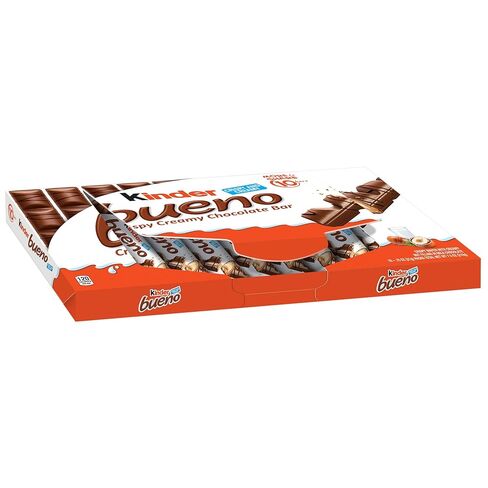 Kinder Bueno, Bulk 8 Pack, Milk Chocolate And Hazelnut Cream, Holiday Gift And Stocking Stuffer, 4 Bars Per Pack, Individually Wrapped Chocolate Bars, 3 Oz Each in Saudi Arabia