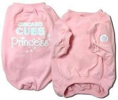 MLB Chicago Cubs Pink Pet T-shirt, Large in Kuwait