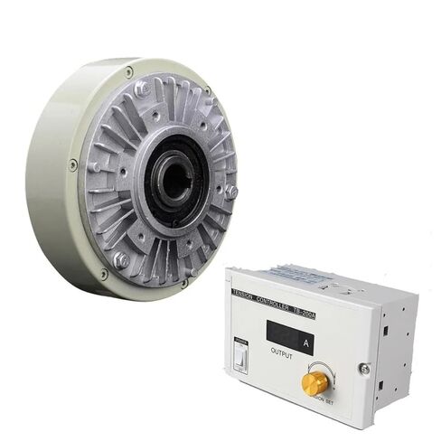عمود مجوف مسحوق مغناطيسي الفرامل ومجموعة التحكم اليدوي في التوتر 25Nm 2.5 كجم DC24V للطباعة والتغليف آلة الصفاق in Saudi Arabia