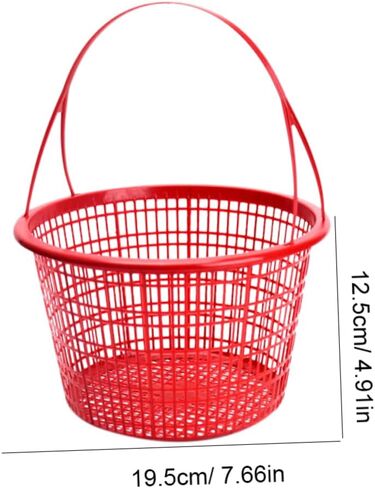 HANABASS 10Pcs Small Fruit Picking Basket Strawberry and Berry Baskets with Handle for Farmers Market Storage and Bathing Essentials in Saudi Arabia
