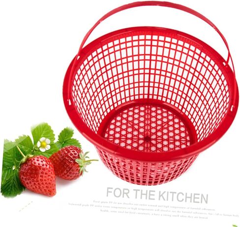 HANABASS 10Pcs Small Fruit Picking Basket Strawberry and Berry Baskets with Handle for Farmers Market Storage and Bathing Essentials in Saudi Arabia