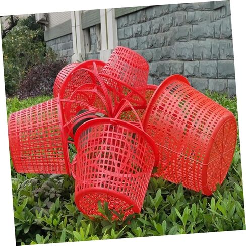 HANABASS 10Pcs Small Fruit Picking Basket Strawberry and Berry Baskets with Handle for Farmers Market Storage and Bathing Essentials in Saudi Arabia
